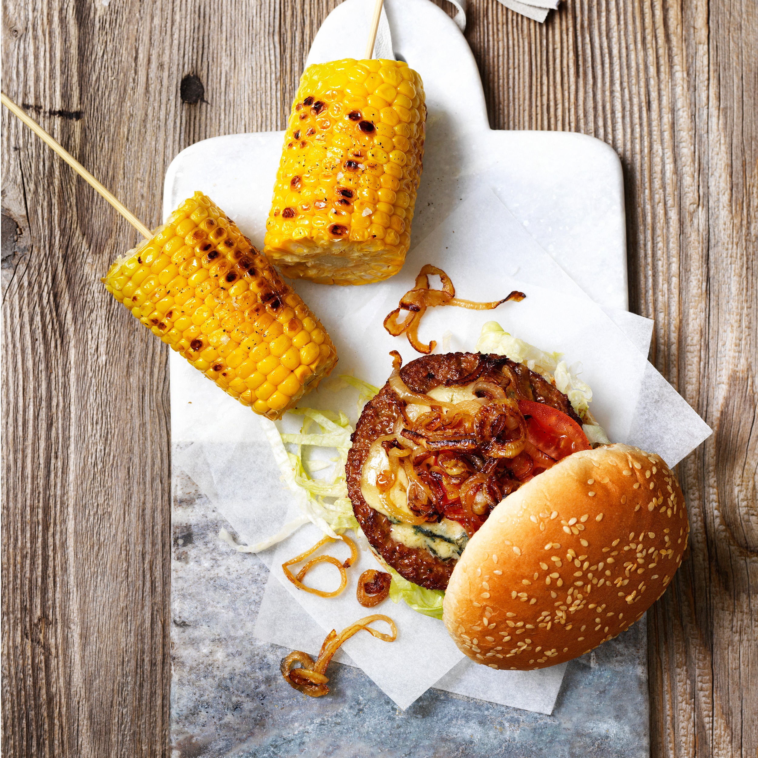 The Ultimate burger - kukurydza