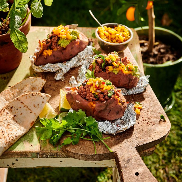 Mexican Style Stuffed Sweet Potatoes Mexican Style Stuffed Sweet Potatoes