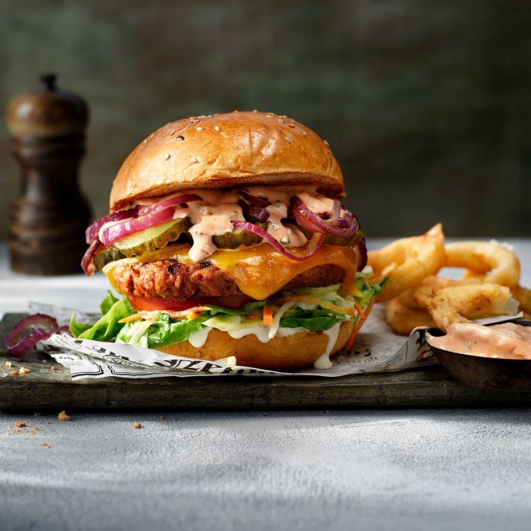 American Burger with the Sensational Flavored burger American Burger with the Sensational Flavored burger