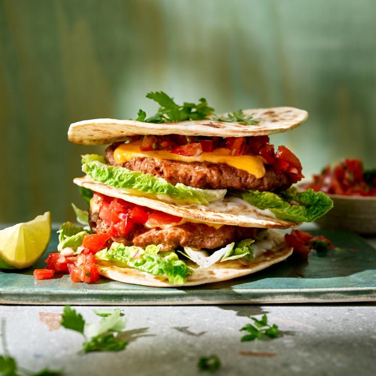 Sensational 'Double Smashed' Taco Cheese Burger Sensational 'Double Smashed' Taco Cheese Burger